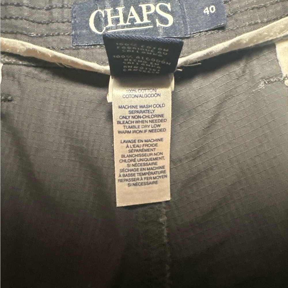 Chaps Men's Size 40 Shorts Dark Gray Cargo Hiking Golf Shorts - Picture 6 of 7